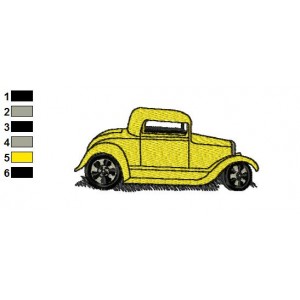 Classic Cars 67 Embroidery Design